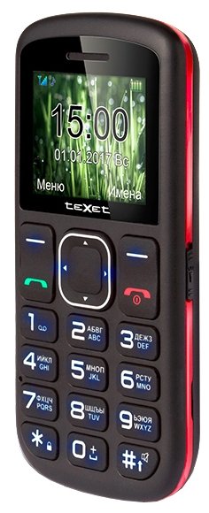 Фотография Мобильный телефон TEXET TM-B220 Black-Red