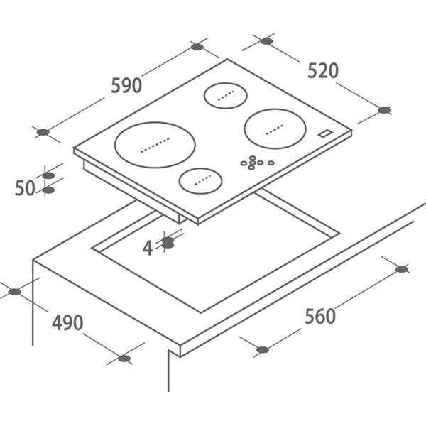 Фото Варочная поверхность CANDY CH64C/2