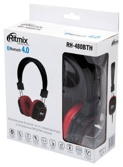 Фотография Наушники RITMIX RH-480 BTH Black