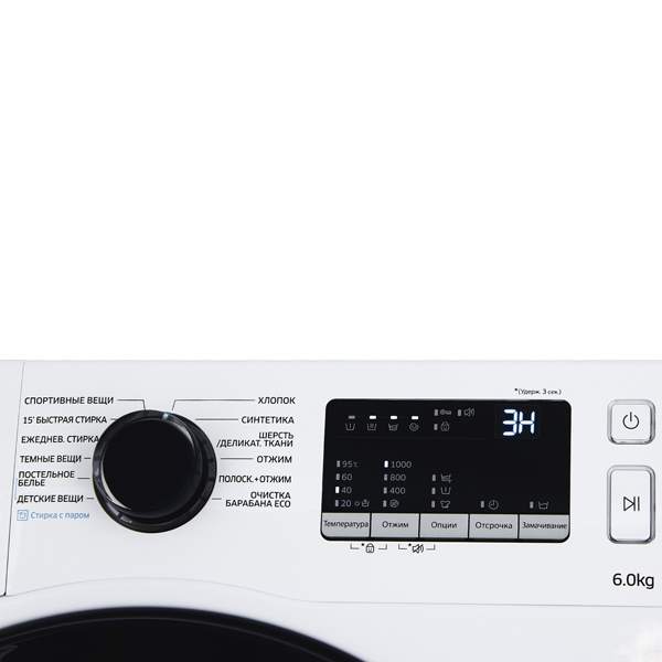 Картинка Стиральная машина SAMSUNG WW60J30G03WDLD