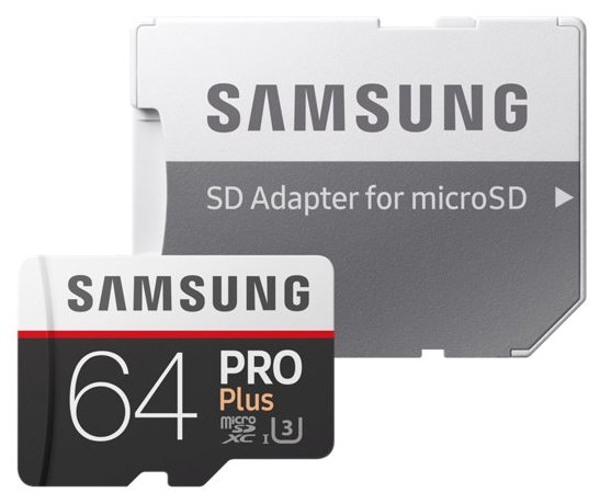 Картинка Карта памяти SAMSUNG microSD PRO PLUS 64GB