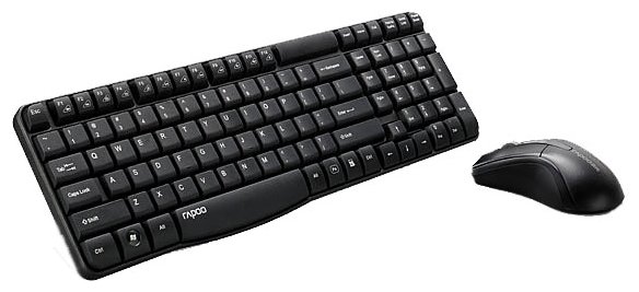 Картинка Клавиатура RAPOO X1800 Black + мышь