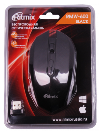Картинка Мышь RITMIX RMW-600 Black