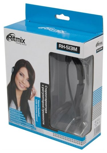 Фото Наушники RITMIX RH-513M Black