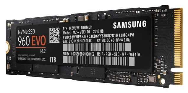 Фото Жесткий диск SSD SAMSUNG 960 EVO MZ-V6E1T0BW