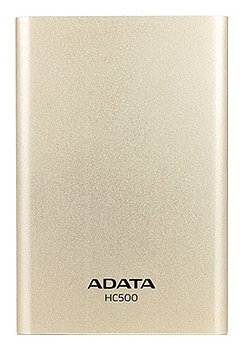 Фото Жесткий диск HDD ADATA HC500 2TB USB 3.0 Gold (AHC500-2TU3-CGD)