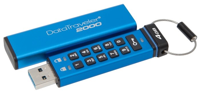 Картинка USB накопитель KINGSTON DT2000/4Gb USB 3.1 Blue