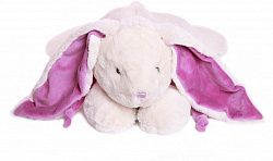 Мягкая игрушка Lapkin Кролик 30 см белый/фиолетовый AT365046