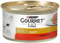 Корм для кошек PURINA Gourmet Gold говядина 85 гр