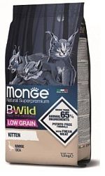 Корм MONGE CAT KITTEN BWILD для котят низкозерновой с мясом гуся 1,5 кг (2041)