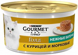 Корм для кошек PURINA Gourmet Gold курица/морковь 85 гр