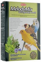 Корм PADOVAN MELODYMIX дополнительный для пения для декоративных птиц. Наполняет птиц энергией и стимулирует певческие способности, благодаря смеси семян различных видов трав. 001227