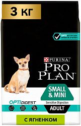 Корм для собак PURINA Pro Plan Adult сред.пород ягненок 3 кг