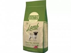 Корм для молодых собак с мясом ягненка ARATON dog junior lamb 15 кг