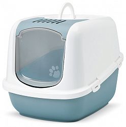 Туалет-био SAVIC Nestor с фильтром и дверцей, белый/голубой камень A0227-0WBS (56x39x38,5)