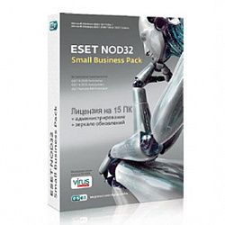 Право на использование ESET NOD32 Small Business Pack newsale for 15 users (NOD32-SBP-NS(KEY)-1-15)