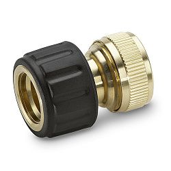 Коннектор латунный KARCHER с аквастопом 1/2, 5/8 (2.645-017.0)