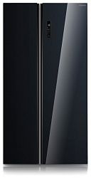 Холодильник БИРЮСА SBS 587 BG черное стекло