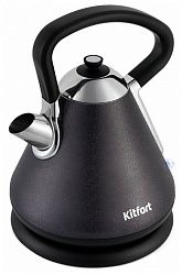 Чайник Kitfort КТ-697-1 черная кожа