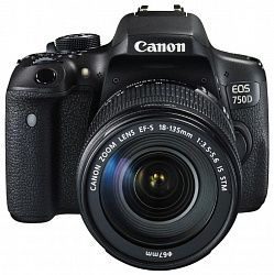 Зеркальная фотокамера CANON EOS 750D (W) 18-55 IS STM Kit