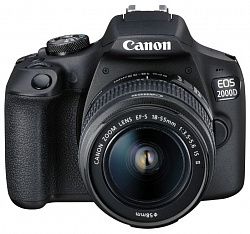 Зеркальная фотокамера CANON EOS 2000D EF-S 18-55 IS II Kit