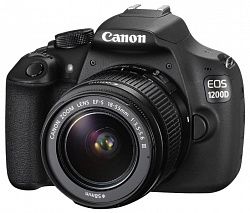Зеркальная фотокамера CANON EOS 1200D EF-S 18-55 DC III Kit Black