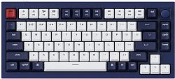 Клавиатура KEYCHRON Q1 QMK HotSwappable Gateron Phantom Brown RGB Knob Navy (Q1O3_KEYCHRON)