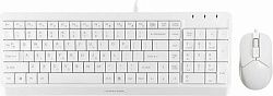 Клавиатура A4tech Fstyler F1512S White + мышь