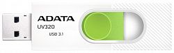 USB накопитель ADATA UV320 16Gb 3.1 White/Green (AUV320-16G-RWHGN)