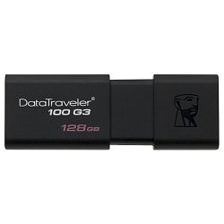 USB накопитель KINGSTON DT100G3/128Gb USB 3.0 Black