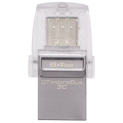 USB накопитель KINGSTON OTG DTDUO3C/64Gb USB 3.0 Metal