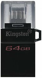 USB накопитель KINGSTON OTG DTDUO3G2/64GB Black