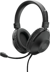 Наушники TRUST ZARU USB Black