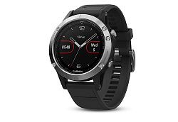 Смарт-часы GARMIN Fenix 5 Silver with Black band (010-01688-03)