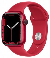 Смарт-часы Apple Watch Series 7 GPS 41mm red MKN23