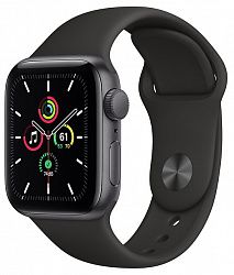 Смарт-часы APPLE Watch SE 40mm Space Gray Aluminium Case/Black Sport Band A2351 (MYDP2GK/A)