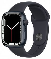 Смарт-часы Apple Watch Series 7 GPS 45mm black nike MKNX3