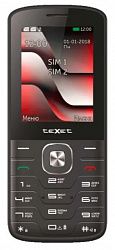 Мобильный телефон TEXET TM-D329 Black-Red