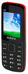 Мобильный телефон MAXVI C22 Black- red