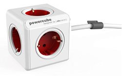 Разветвитель ALLOCACOC PowerCube Extended с кабелем 1.5М red 1.5mm2