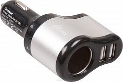 Автомобильное зарядное устройство RITMIX RM-2121DC Black-silver
