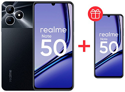 Смартфон REALME Note 50 4/128Gb Black +подарок Note 50 4/128Gb Black (RMX3834)