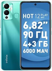 Смартфон INFINIX HOT12 play 4/64Gb Green (X6816d)