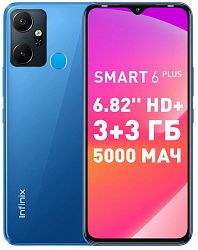 Смартфон INFINIX Smart 6 Plus 2/64Gb Blue (X6823C)