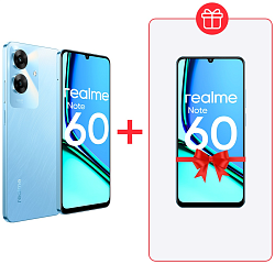 Смартфон REALME Note 60 4/128Gb Blue+подарок REALME Note 60 4/128Gb Blue