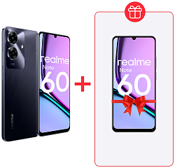 Смартфон REALME Note 60 4/128Gb Black+подарок REALME Note 60 4/128Gb Black