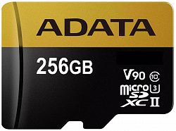 Карта памяти ADATA AUSDX256GUI3V30SA2-RA1 Class 10 + adapter SD