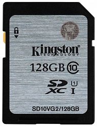 Карта памяти KINGSTON SDXC SD10VG2/128GB Class 10