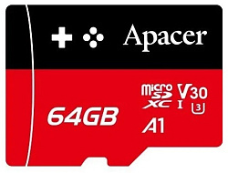 Карта памяти APACER AP64GMCSX10U7-RAGC 64GB