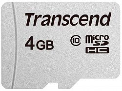 Карта памяти TRANSCEND MicroSD 4GB Class 4 Transcend TS4GUSD300S